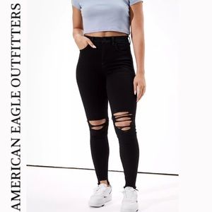 Deals for American Eagle Black Ripped 